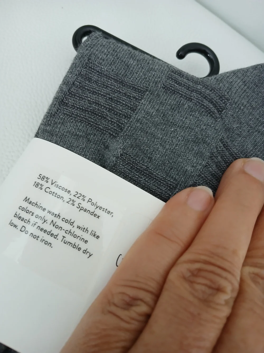 Nordstrom Men’s Crew Socks — Gray, Light Blue, Black with Blue Toe
